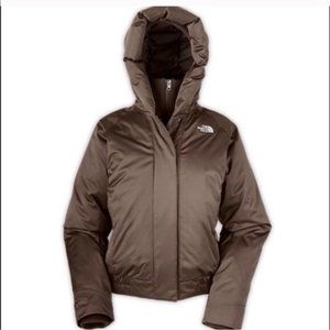 The North Face Padma 550 Down Hoodie Puffer Jacket Bittersweet Brown XS 249.